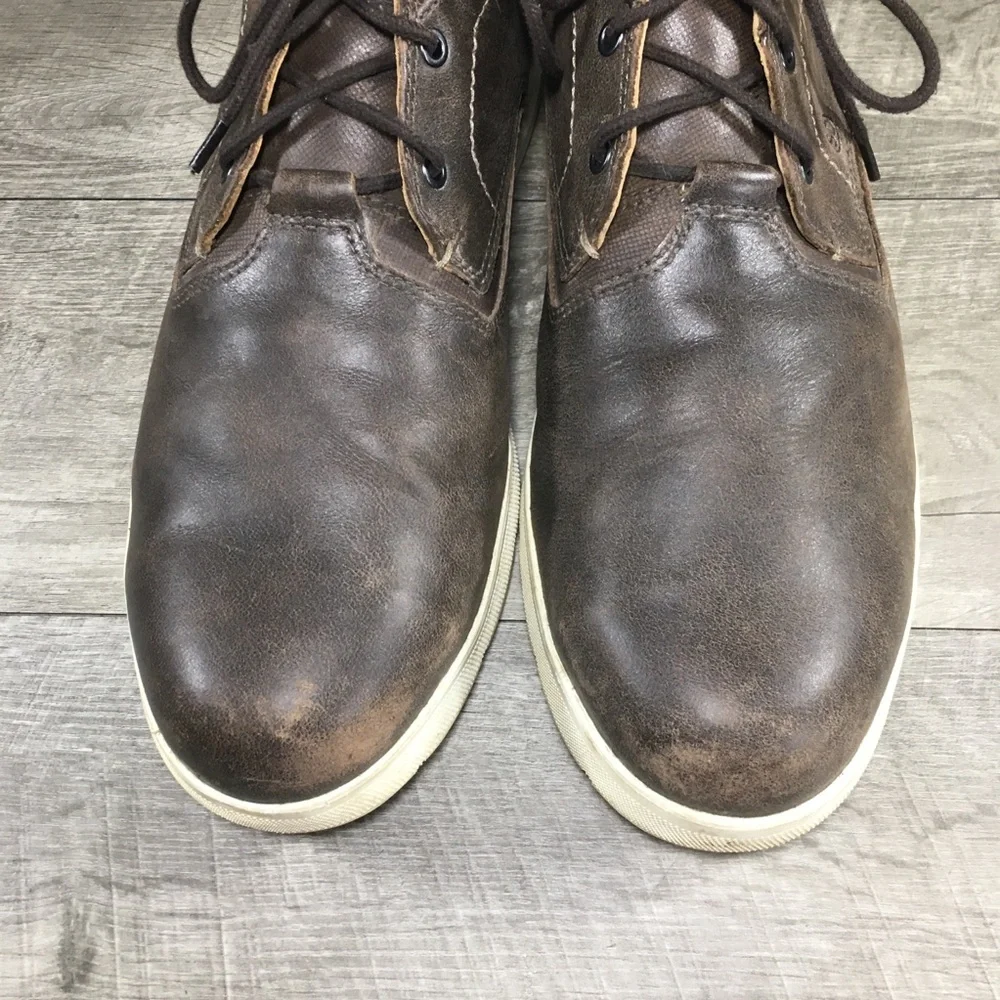 Red Wing Men's 6719 Cross Lite Brown Leather Safety Toe Chukka Boots Size 10.5